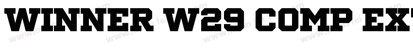 Winner W29 Comp Extra Bold字体转换